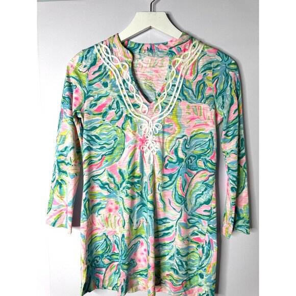 Lilly Pulitzer Kaia Knit Tunic One in a Melon Size XXS Beach Coastal Resortwear - Picture 1 of 10
